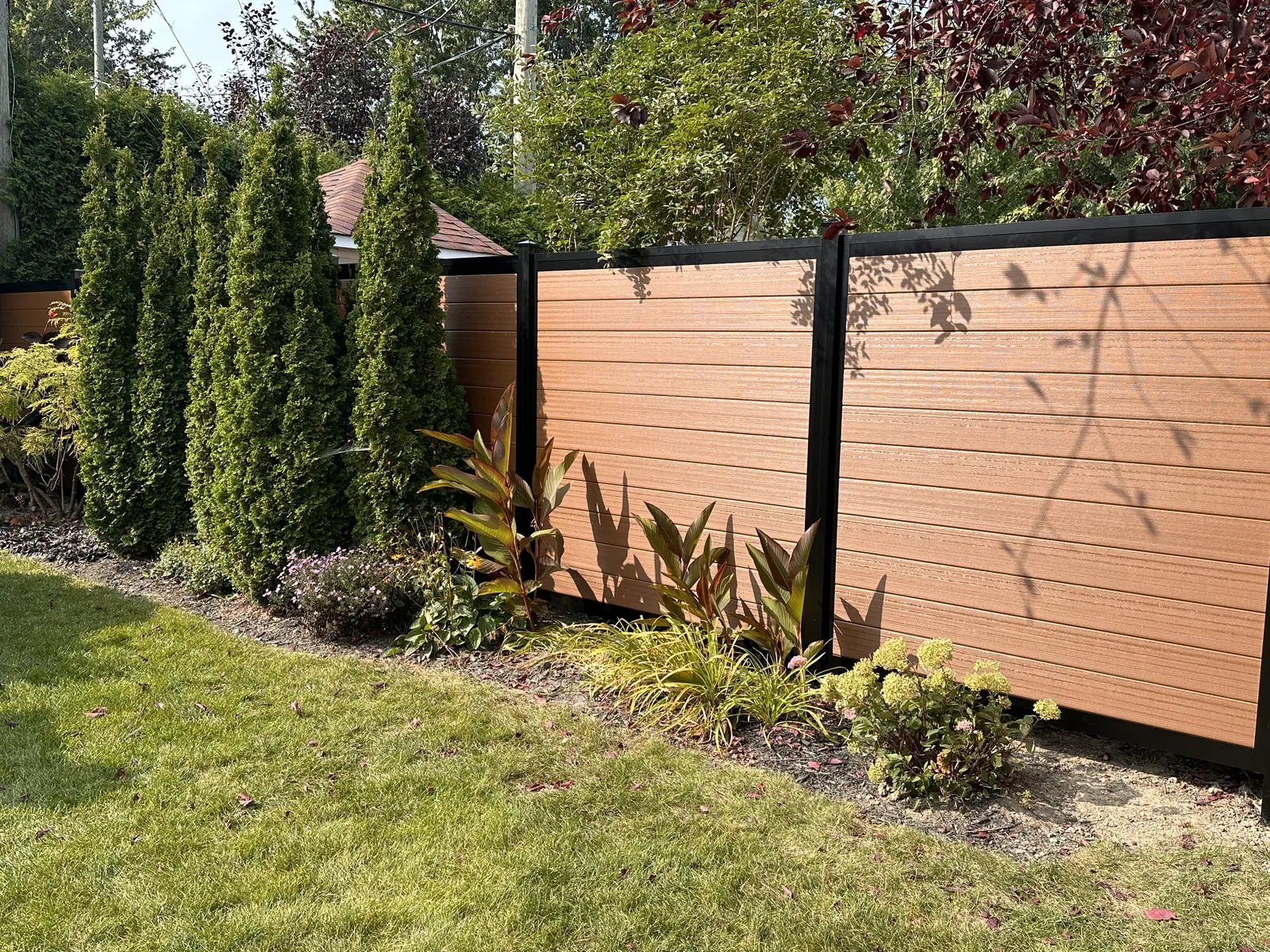 Clôture composite Brun Renard