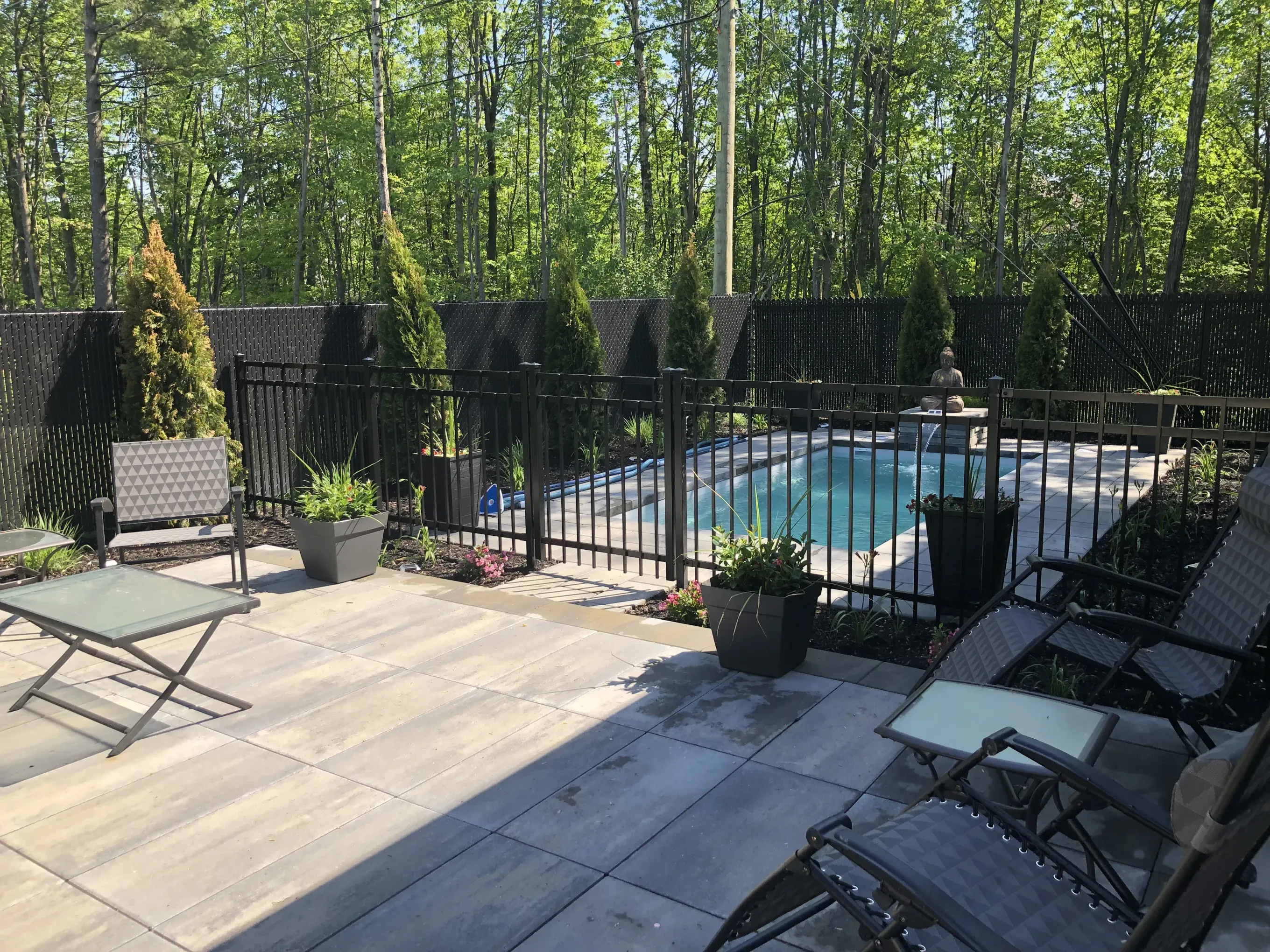 Clôture installée à Beloeil par Clôtures LM